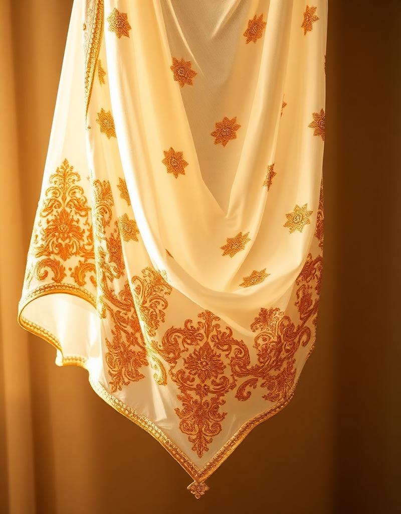 Ivory Zari Chiffon